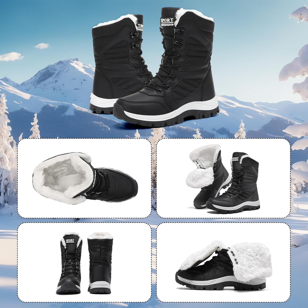 NORDLYA™ POLAR – Premium Women’s Winter Boots for Extreme Cold